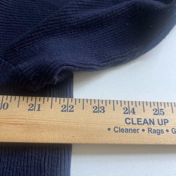 89th + Madison Gray Open Cardigan Sweater Size 1X navy blue - Picture 8 of 8